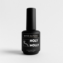 HOLY MOLLY   База прозрачная   Base   ELASTIC RUBBER   30мл   (флакон с кистью)