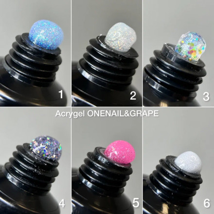 ONE NAIL   AcryGel SHINE   #02   15г   Акригель с шиммером