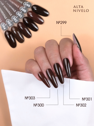 ALTA NIVELO   #304 ГОРЬКИЙ ШОКОЛАД   10мл   Гель-лак