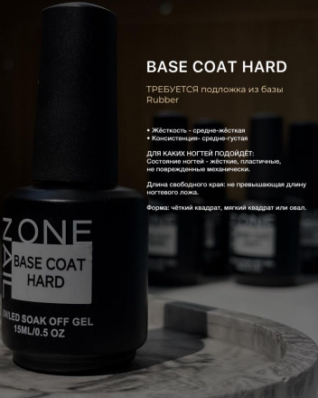 ONE NAIL   База прозрачная   HARD base  (шайба)   50мл