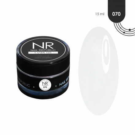 NAIL REPUBLIC   Гель моделирующий средне-густой молочный   Gel   Classic CANDY   #70   15г