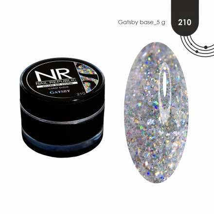 NAIL REPUBLIC   База камуфлирующая   5г (банка)   Base GATSBY   #210
