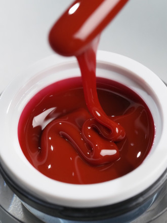 NAIL REPUBLIC   Gel RED, AND?   #285   15г   Гель  для моделирования средне-жидкий цветной