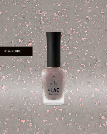 IQ BEAUTY   Лак для ногтей с биокерамикой с поталью   12,5мл   Prolac BERRIES NORDIC   #146   (СНЯТО)