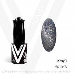 VOGUE NAILS   Гель-лак кошачий глаз с блёстками  10мл  KITTY  #1*